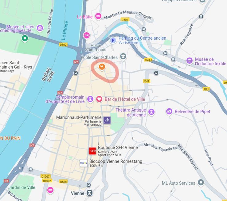 Appartement Netflix Centre De Vienne Pres De Lyon Eksteriør billede